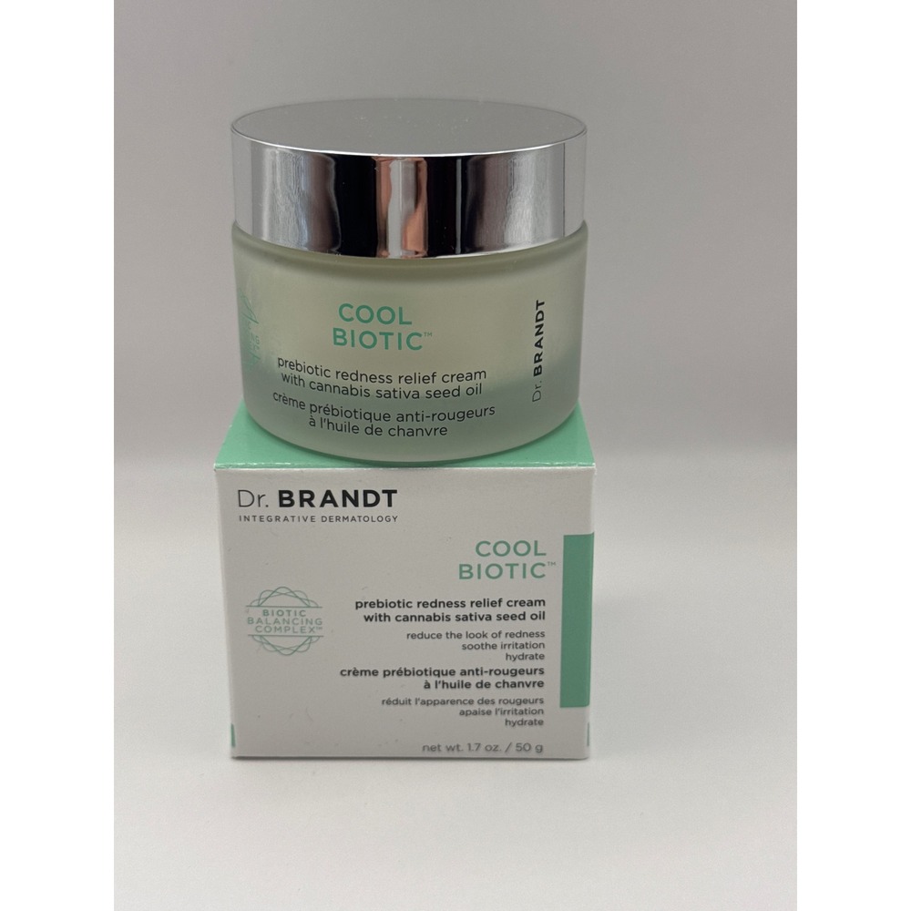 Dr. Brandt Cool Biotic Prebiotic Redness Relief Cream 1.7oz Cannabis Sativa Oil